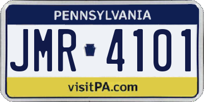 PA license plate JMR4101