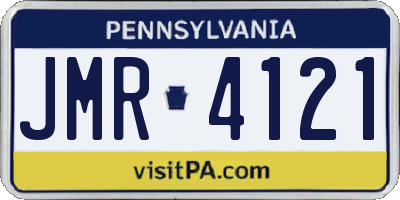 PA license plate JMR4121