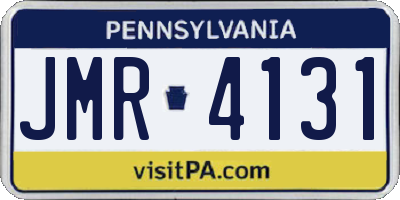 PA license plate JMR4131