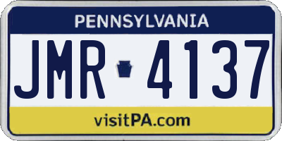 PA license plate JMR4137