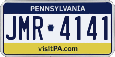 PA license plate JMR4141