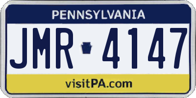 PA license plate JMR4147
