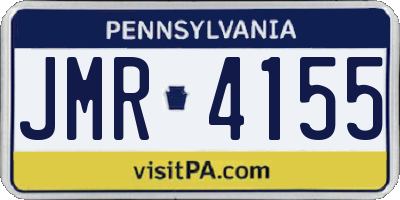 PA license plate JMR4155