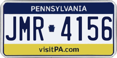 PA license plate JMR4156