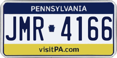 PA license plate JMR4166