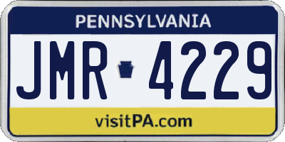 PA license plate JMR4229