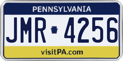 PA license plate JMR4256