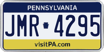 PA license plate JMR4295