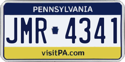 PA license plate JMR4341
