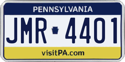 PA license plate JMR4401