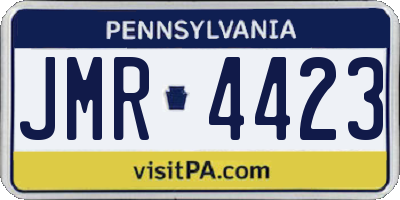 PA license plate JMR4423