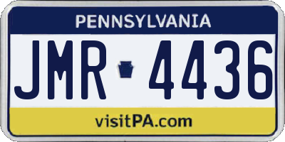 PA license plate JMR4436