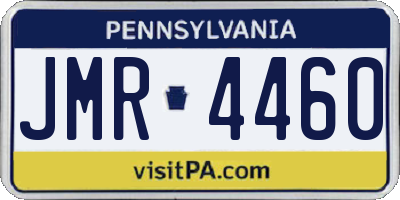 PA license plate JMR4460