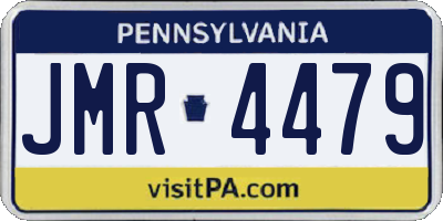 PA license plate JMR4479