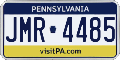 PA license plate JMR4485