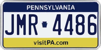 PA license plate JMR4486