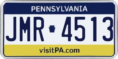 PA license plate JMR4513