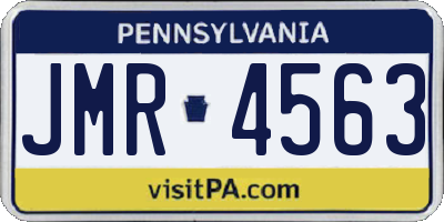 PA license plate JMR4563