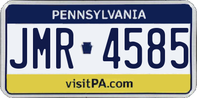 PA license plate JMR4585