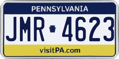 PA license plate JMR4623