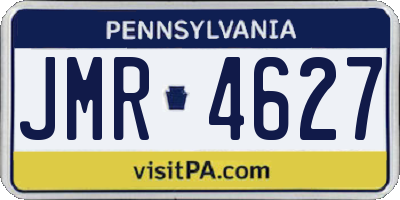 PA license plate JMR4627