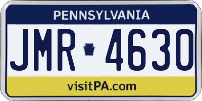 PA license plate JMR4630
