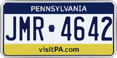 PA license plate JMR4642