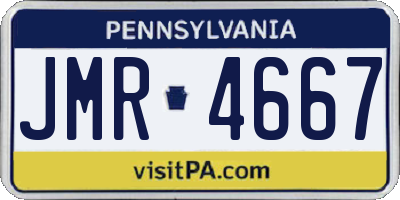 PA license plate JMR4667