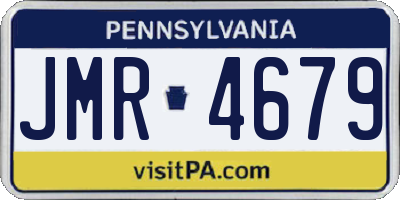 PA license plate JMR4679