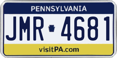 PA license plate JMR4681