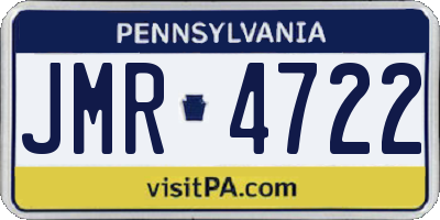 PA license plate JMR4722