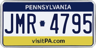 PA license plate JMR4795