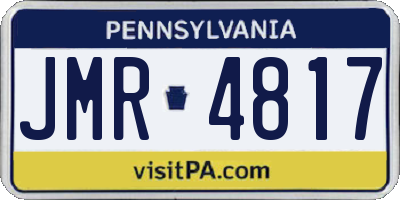 PA license plate JMR4817