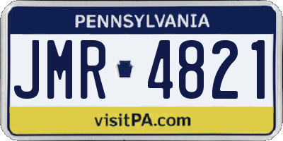 PA license plate JMR4821