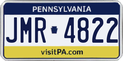 PA license plate JMR4822