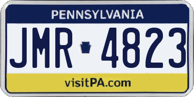 PA license plate JMR4823