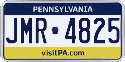 PA license plate JMR4825