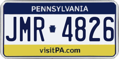 PA license plate JMR4826