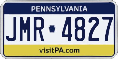 PA license plate JMR4827