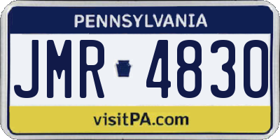 PA license plate JMR4830