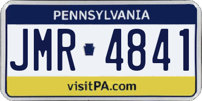 PA license plate JMR4841