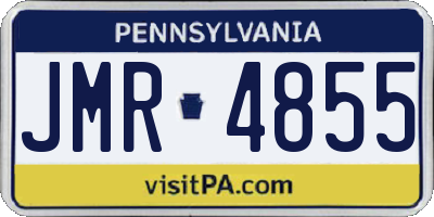 PA license plate JMR4855