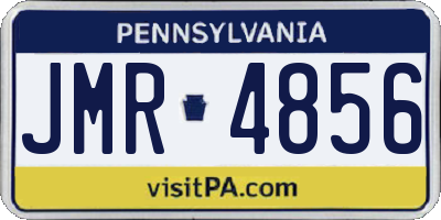 PA license plate JMR4856