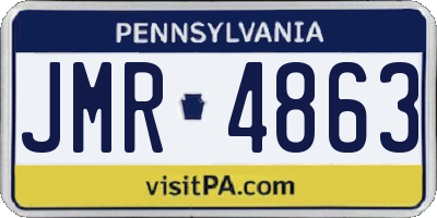 PA license plate JMR4863