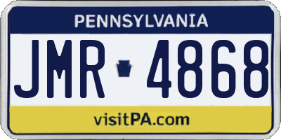 PA license plate JMR4868