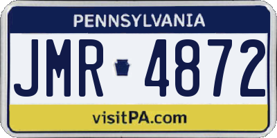 PA license plate JMR4872