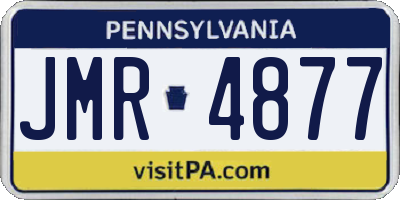 PA license plate JMR4877