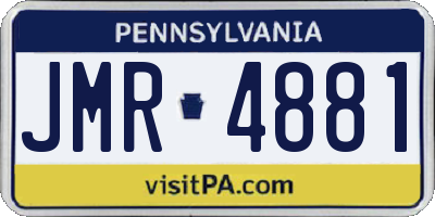 PA license plate JMR4881
