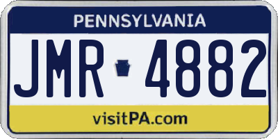PA license plate JMR4882