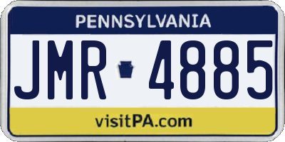 PA license plate JMR4885
